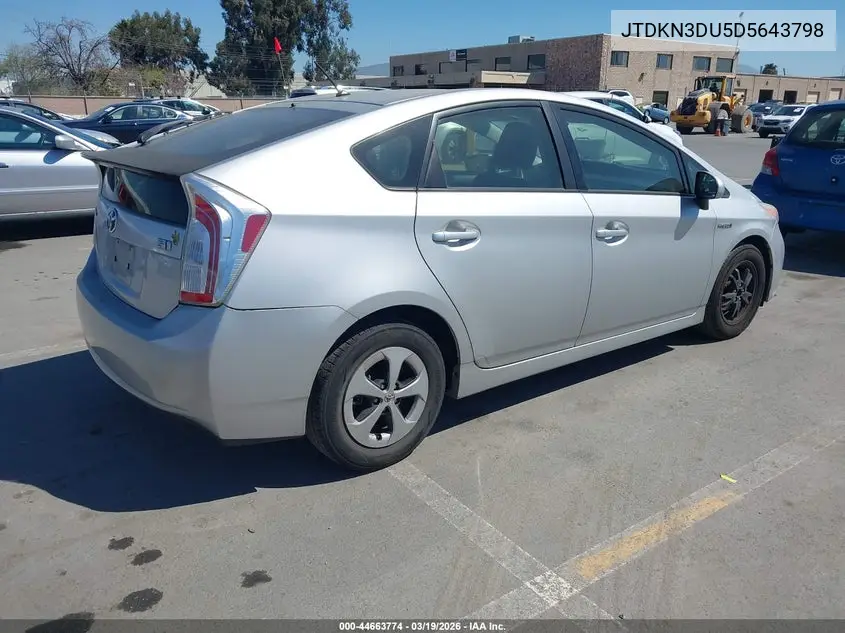 JTDKN3DU5D5643798 2013 Toyota Prius Two