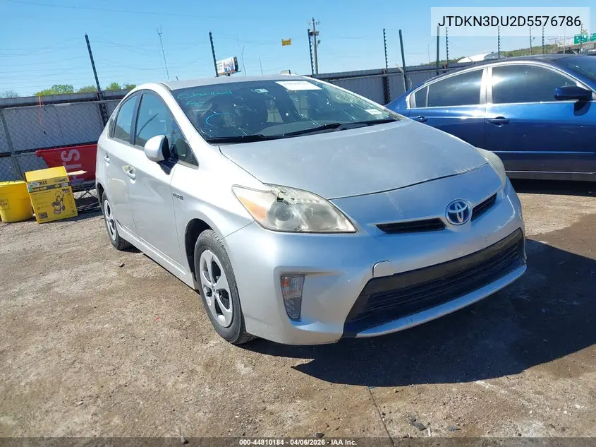 JTDKN3DU2D5576786 2013 Toyota Prius Two