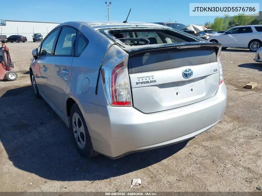 JTDKN3DU2D5576786 2013 Toyota Prius Two