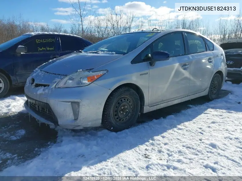 JTDKN3DU5E1824313 2014 Toyota Prius