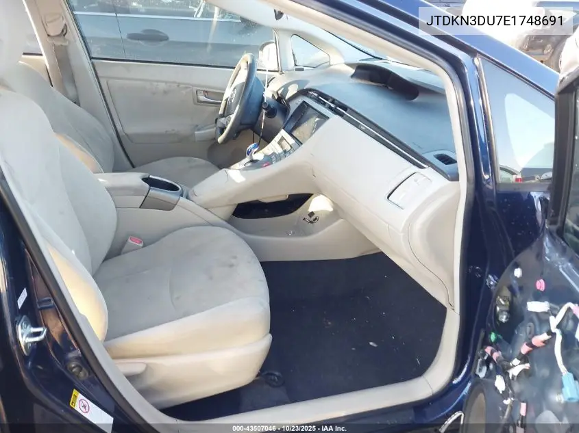 JTDKN3DU7E1748691 2014 Toyota Prius Two