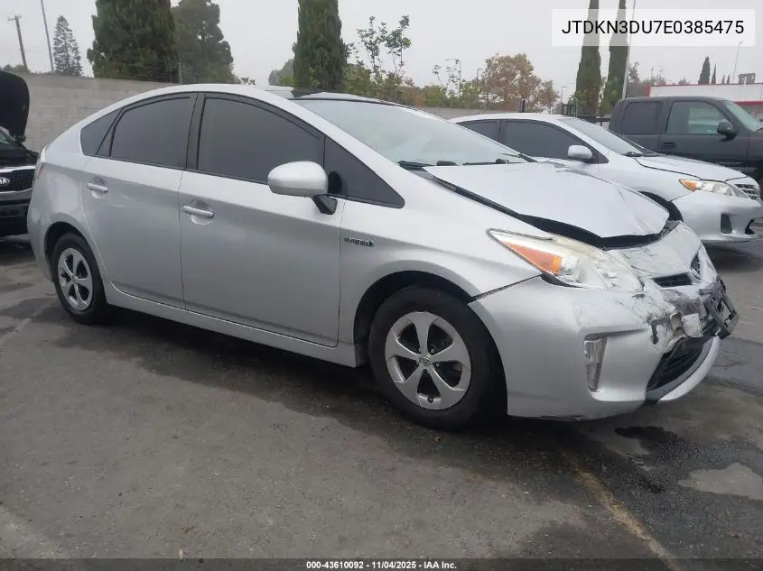 JTDKN3DU7E0385475 2014 Toyota Prius Three