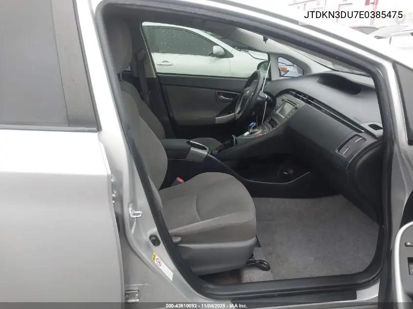 JTDKN3DU7E0385475 2014 Toyota Prius Three