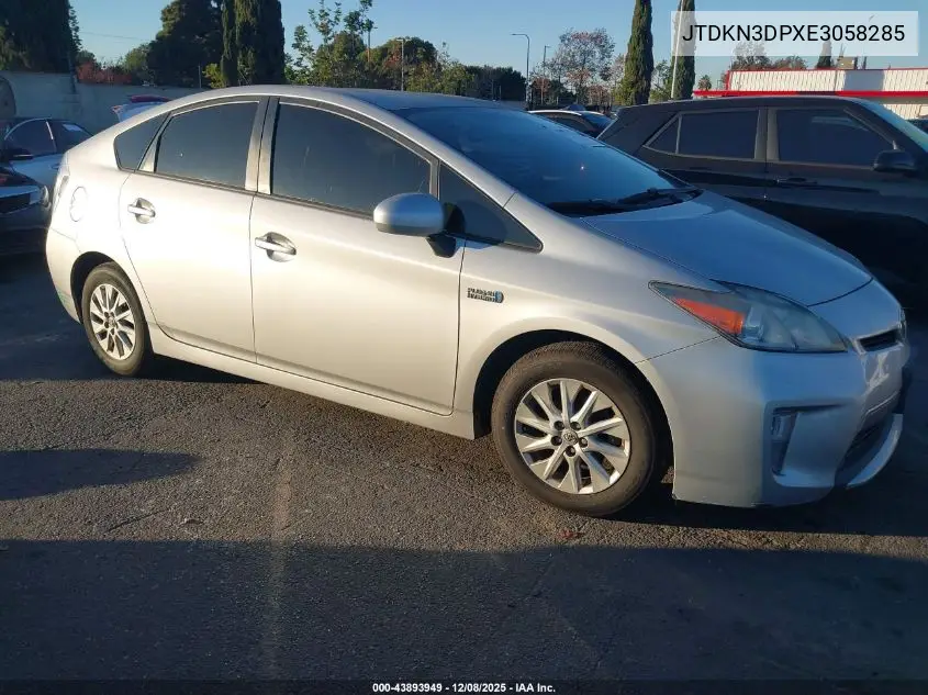 JTDKN3DPXE3058285 2014 Toyota Prius Plug-In