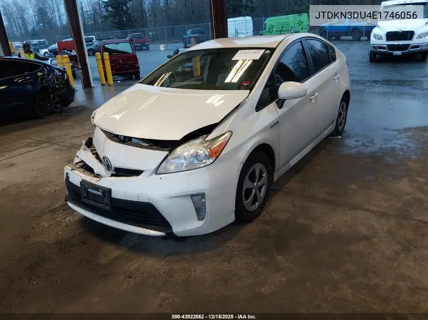JTDKN3DU4E1746056 2014 Toyota Prius Two