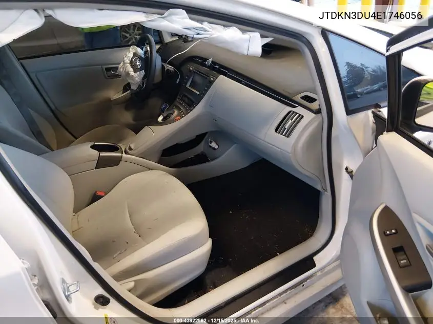 JTDKN3DU4E1746056 2014 Toyota Prius Two