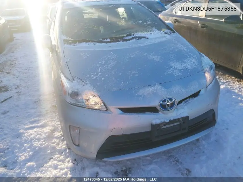 JTDKN3DU5F1875358 2015 Toyota Prius