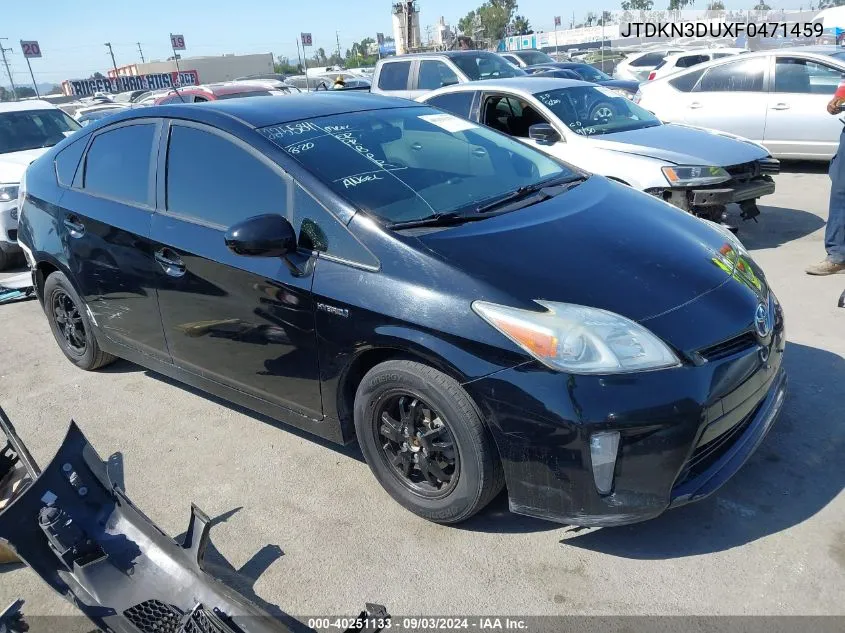 JTDKN3DUXF0471459 2015 Toyota Prius Two