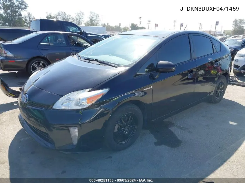 JTDKN3DUXF0471459 2015 Toyota Prius Two