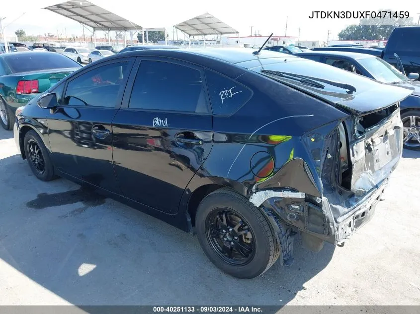 JTDKN3DUXF0471459 2015 Toyota Prius Two