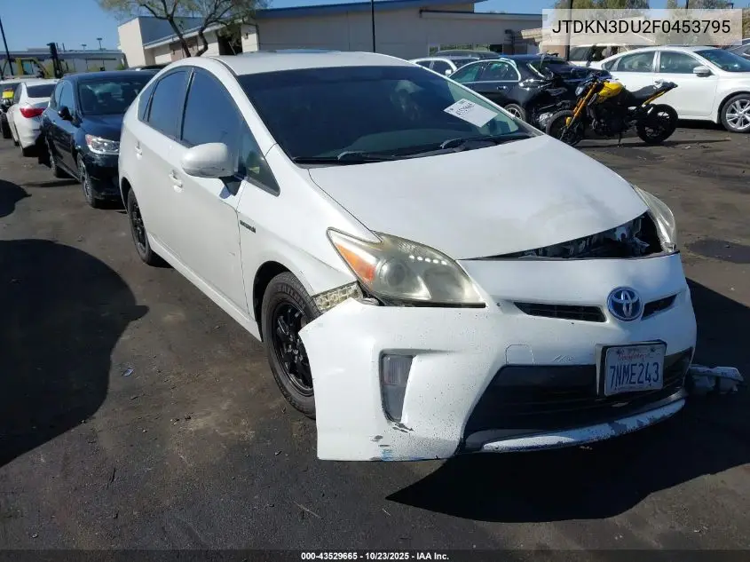 JTDKN3DU2F0453795 2015 Toyota Prius Three