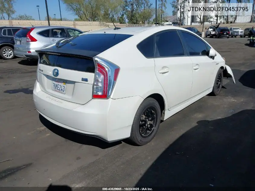 JTDKN3DU2F0453795 2015 Toyota Prius Three