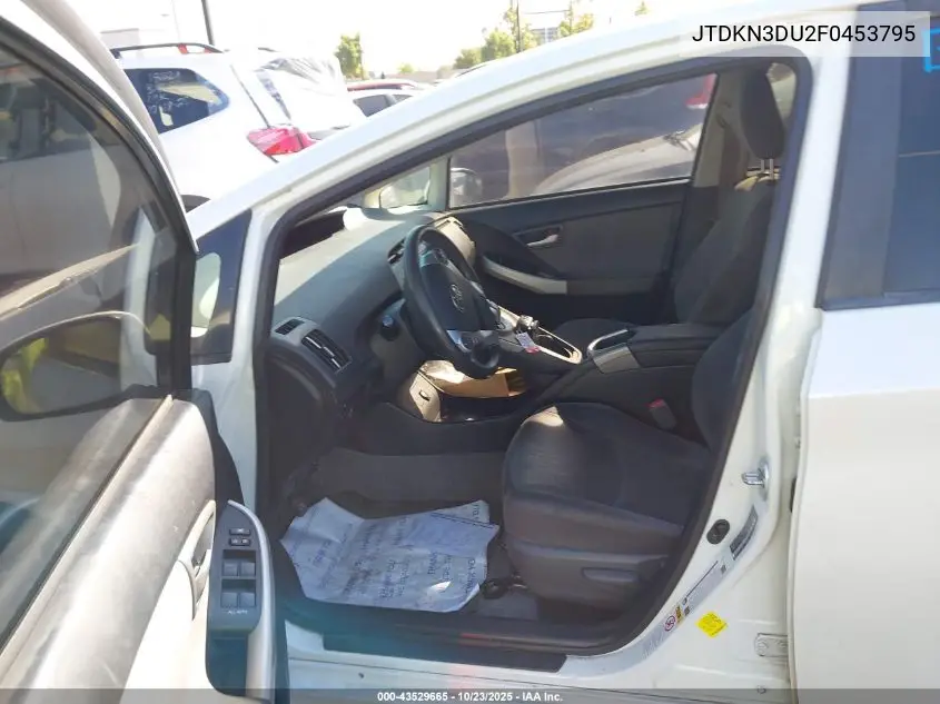JTDKN3DU2F0453795 2015 Toyota Prius Three