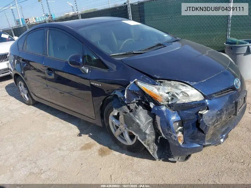 JTDKN3DU8F0439111 2015 Toyota Prius Three