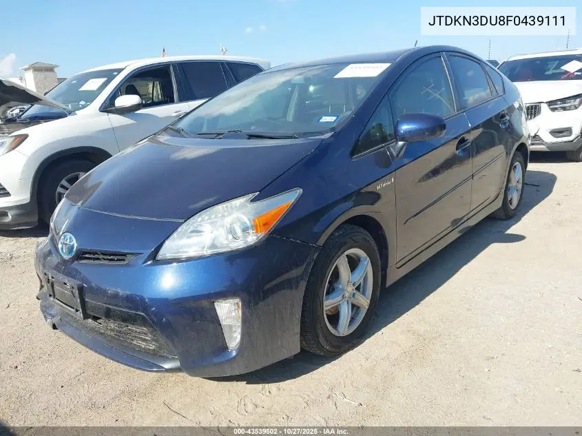 JTDKN3DU8F0439111 2015 Toyota Prius Three