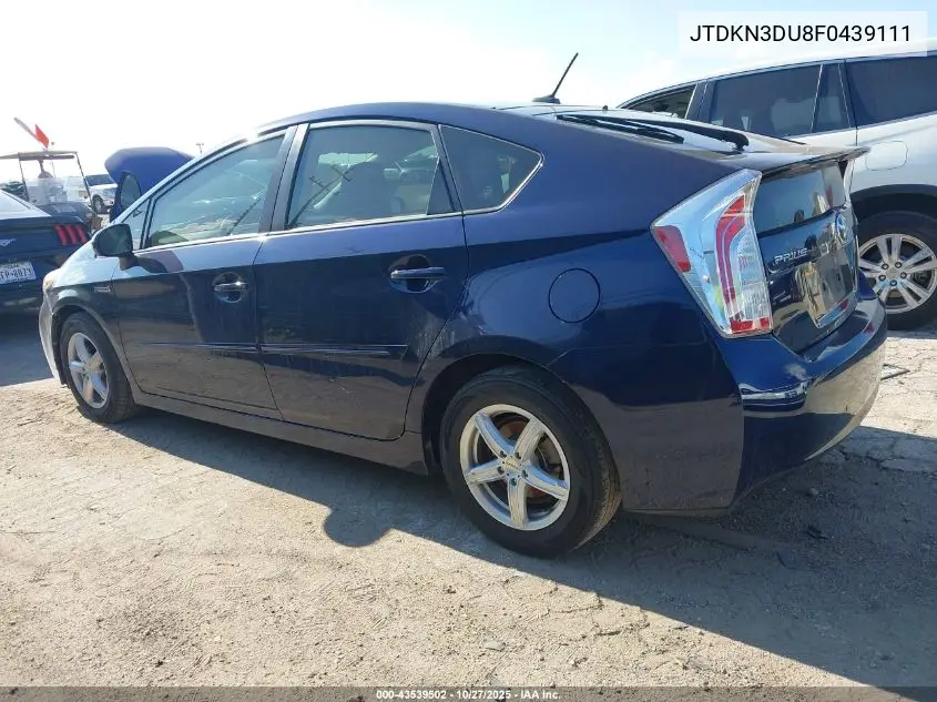 JTDKN3DU8F0439111 2015 Toyota Prius Three