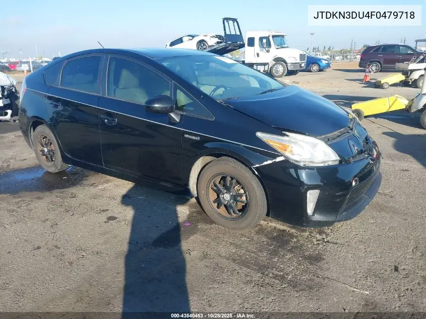 JTDKN3DU4F0479718 2015 Toyota Prius Two