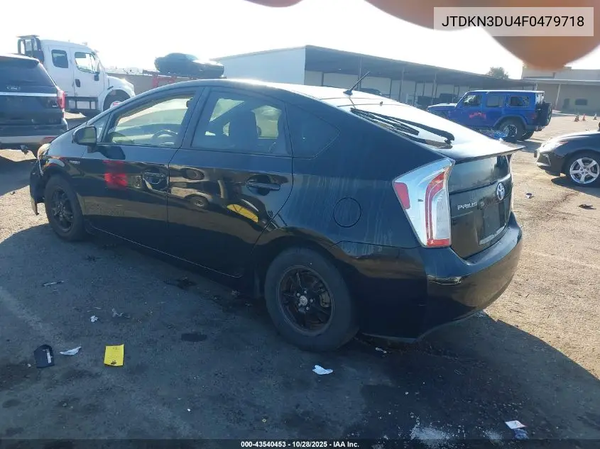 JTDKN3DU4F0479718 2015 Toyota Prius Two