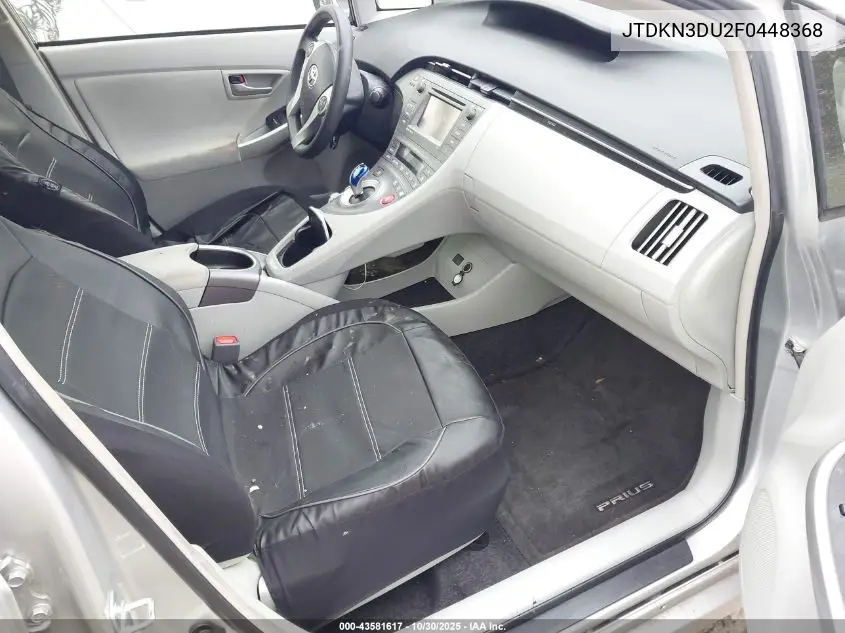 JTDKN3DU2F0448368 2015 Toyota Prius Three