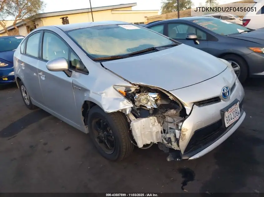 JTDKN3DU2F0456051 2015 Toyota Prius Two