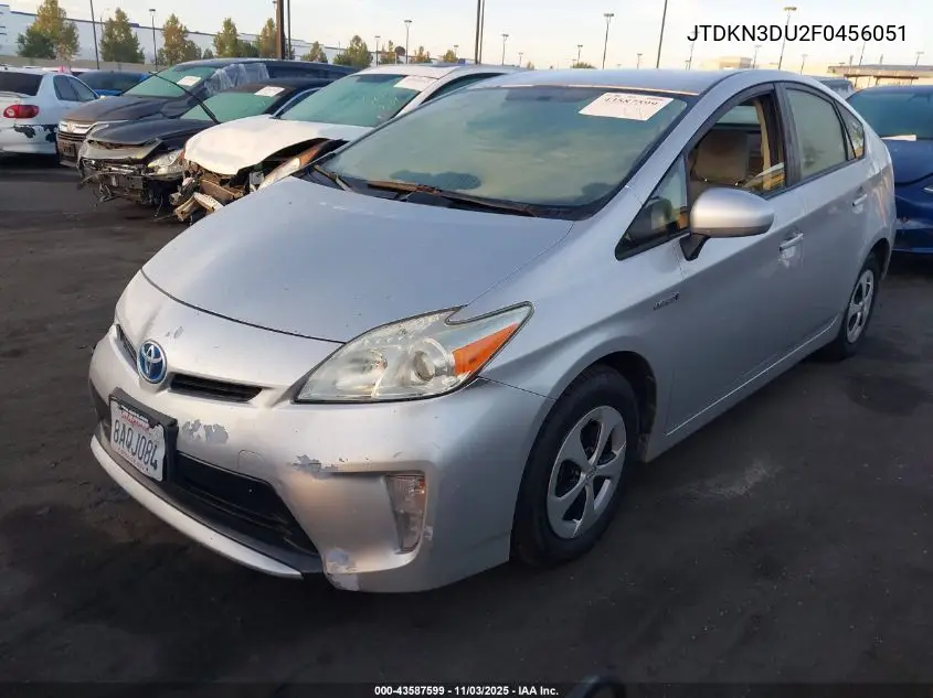 JTDKN3DU2F0456051 2015 Toyota Prius Two