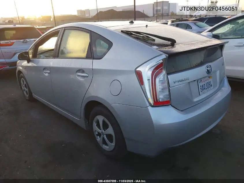 JTDKN3DU2F0456051 2015 Toyota Prius Two