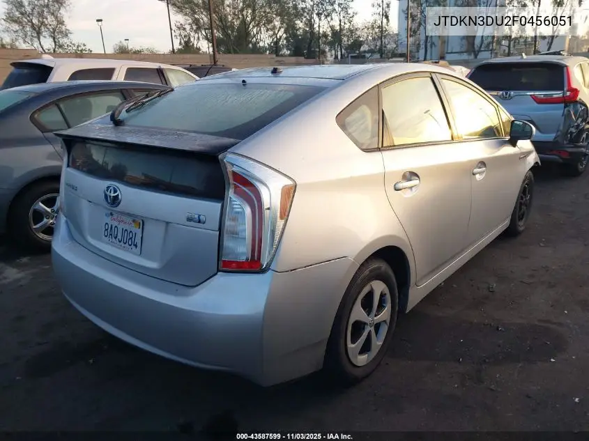 JTDKN3DU2F0456051 2015 Toyota Prius Two