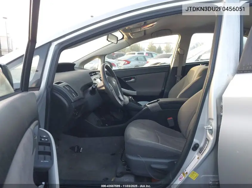JTDKN3DU2F0456051 2015 Toyota Prius Two