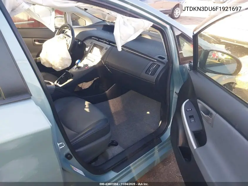 JTDKN3DU6F1921697 2015 Toyota Prius Four