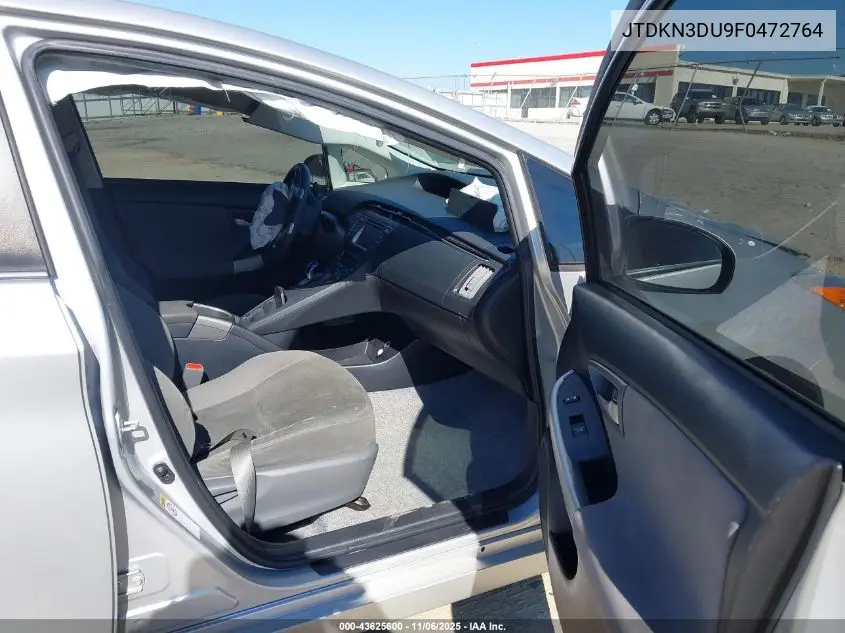 JTDKN3DU9F0472764 2015 Toyota Prius Three