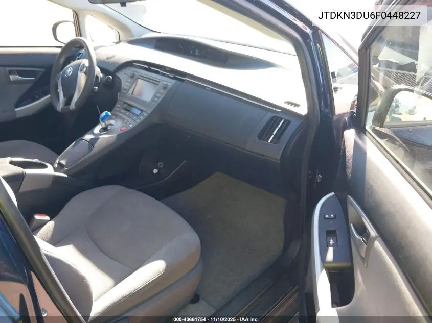 JTDKN3DU6F0448227 2015 Toyota Prius Three