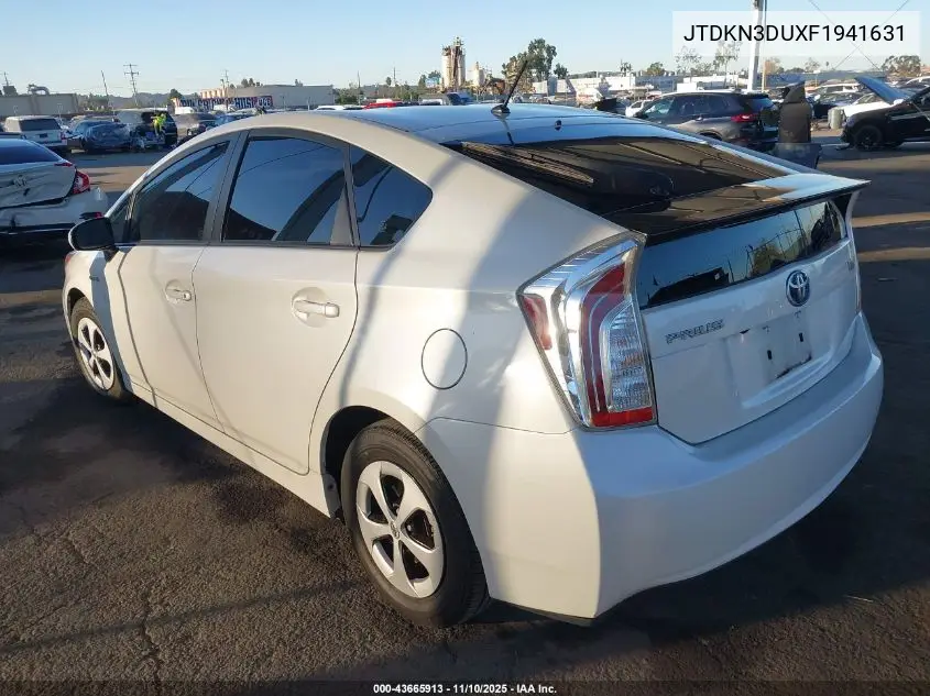 JTDKN3DUXF1941631 2015 Toyota Prius Two