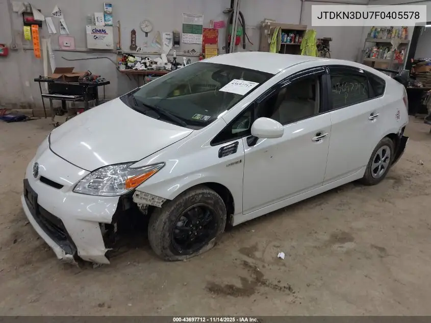JTDKN3DU7F0405578 2015 Toyota Prius