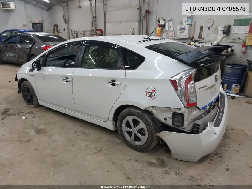 JTDKN3DU7F0405578 2015 Toyota Prius