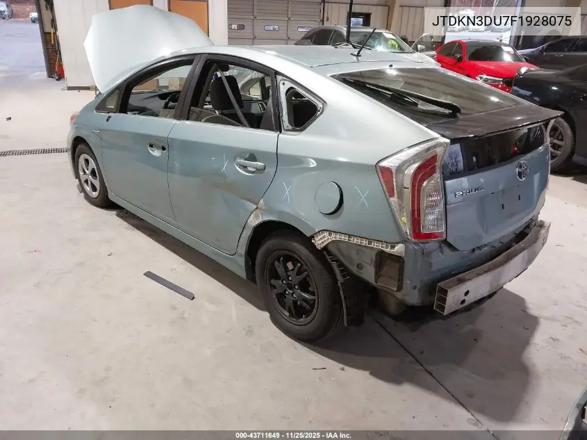 JTDKN3DU7F1928075 2015 Toyota Prius Two
