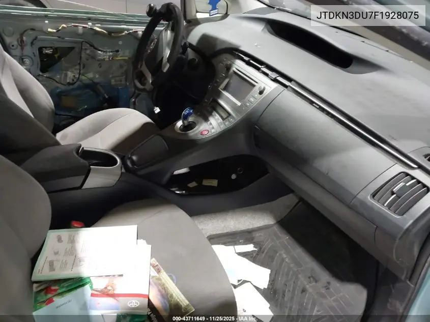 JTDKN3DU7F1928075 2015 Toyota Prius Two