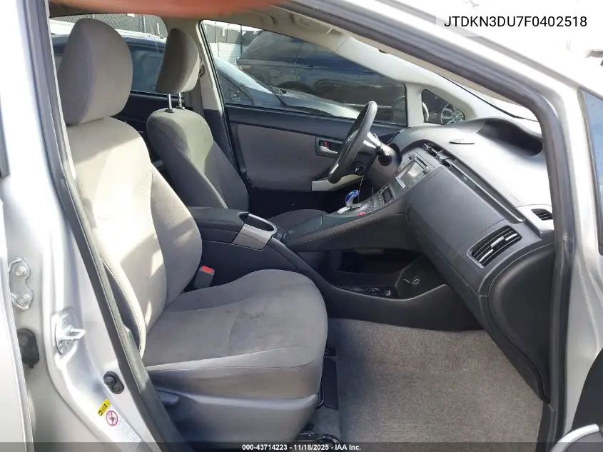 JTDKN3DU7F0402518 2015 Toyota Prius Two