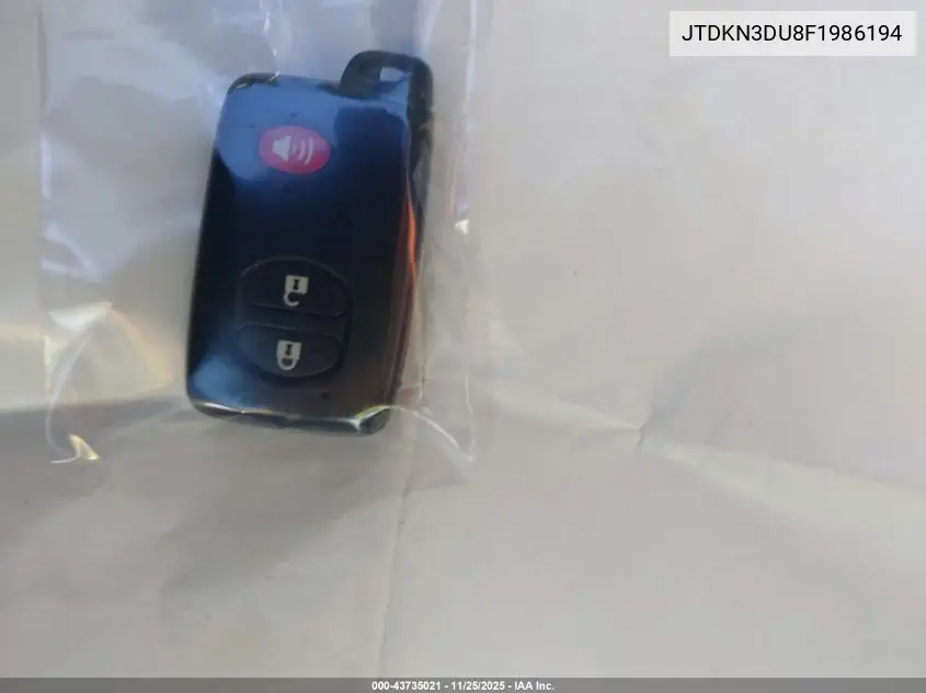 JTDKN3DU8F1986194 2015 Toyota Prius Two