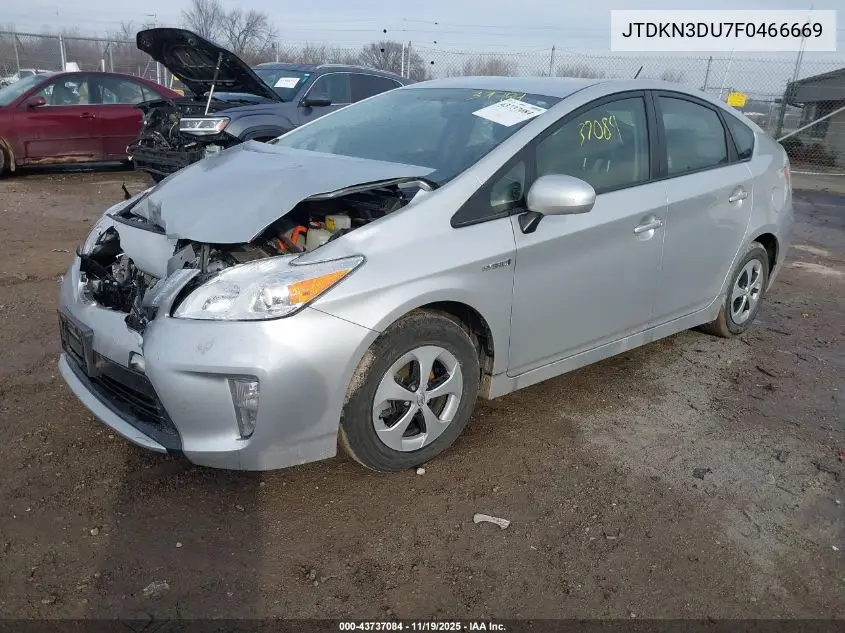 JTDKN3DU7F0466669 2015 Toyota Prius Two