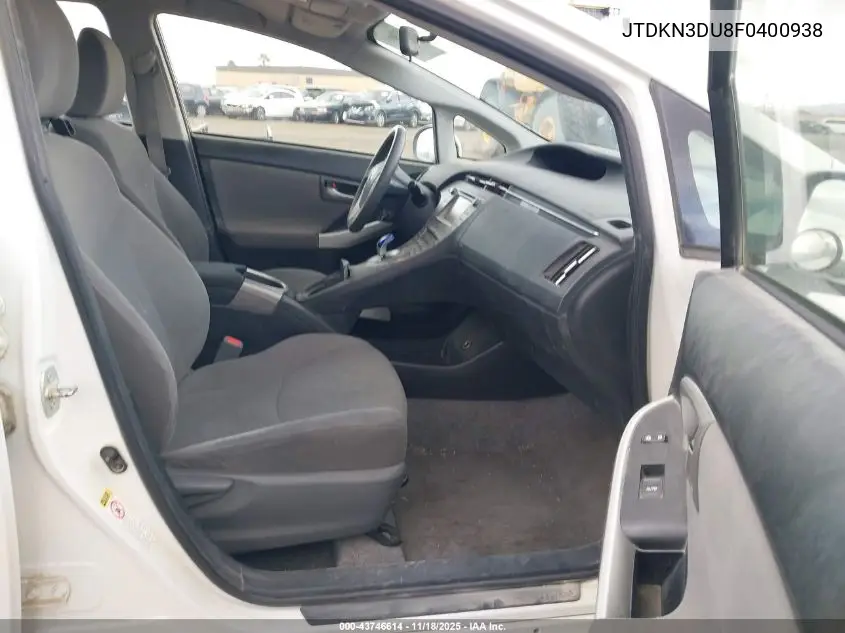 JTDKN3DU8F0400938 2015 Toyota Prius Two