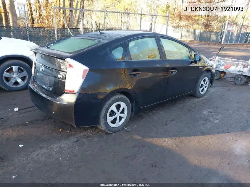JTDKN3DU7F1921093 2015 Toyota Prius Four