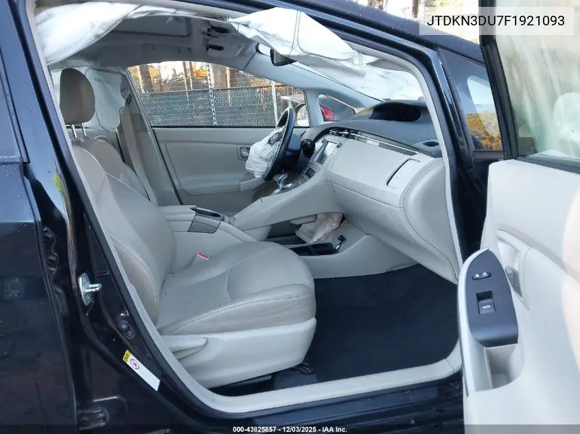 JTDKN3DU7F1921093 2015 Toyota Prius Four