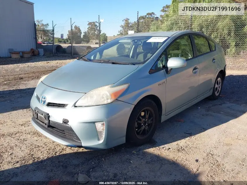 JTDKN3DU2F1991696 2015 Toyota Prius Two