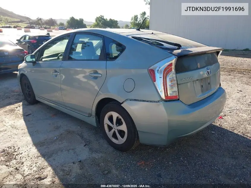JTDKN3DU2F1991696 2015 Toyota Prius Two