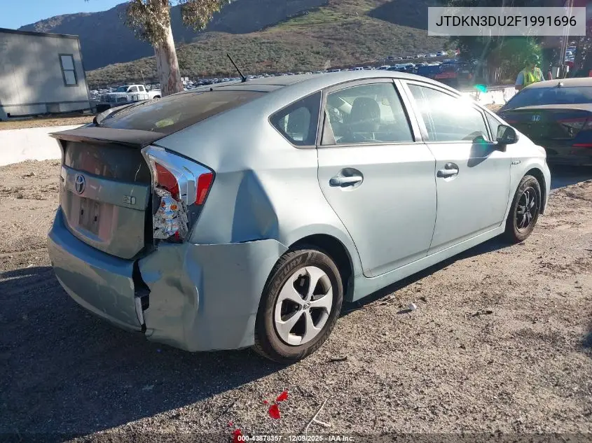 JTDKN3DU2F1991696 2015 Toyota Prius Two