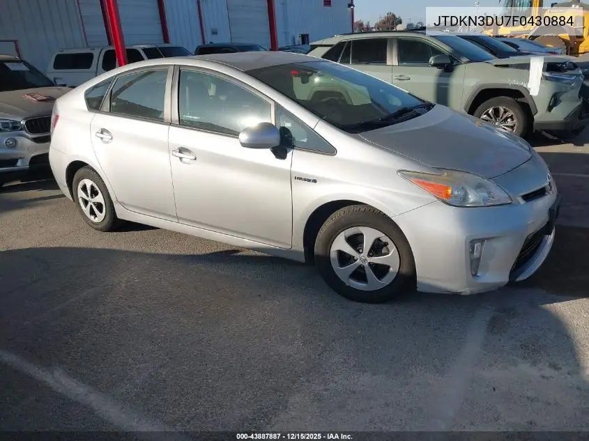 JTDKN3DU7F0430884 2015 Toyota Prius Four