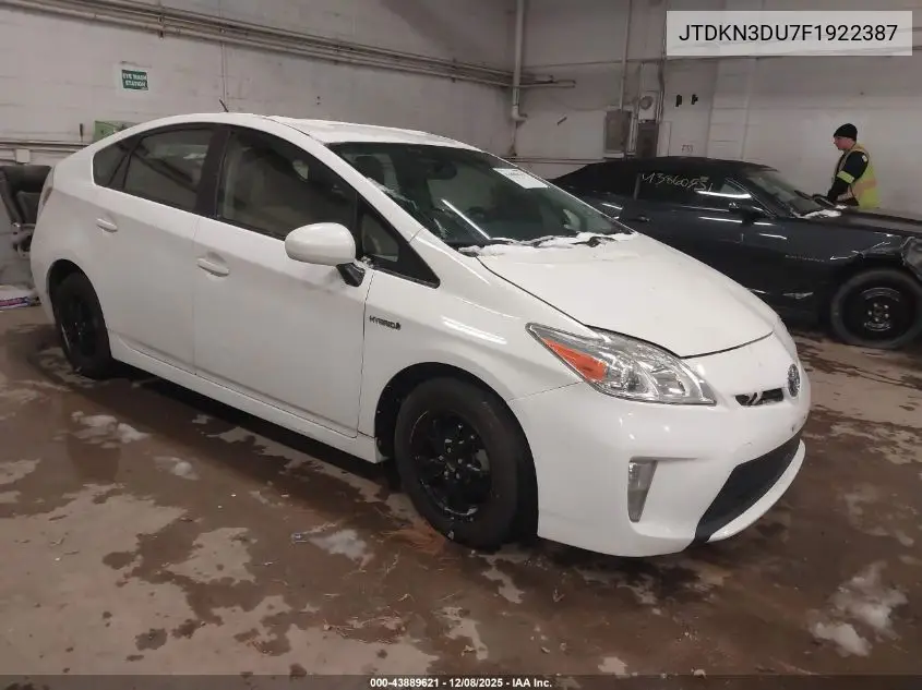 JTDKN3DU7F1922387 2015 Toyota Prius Four
