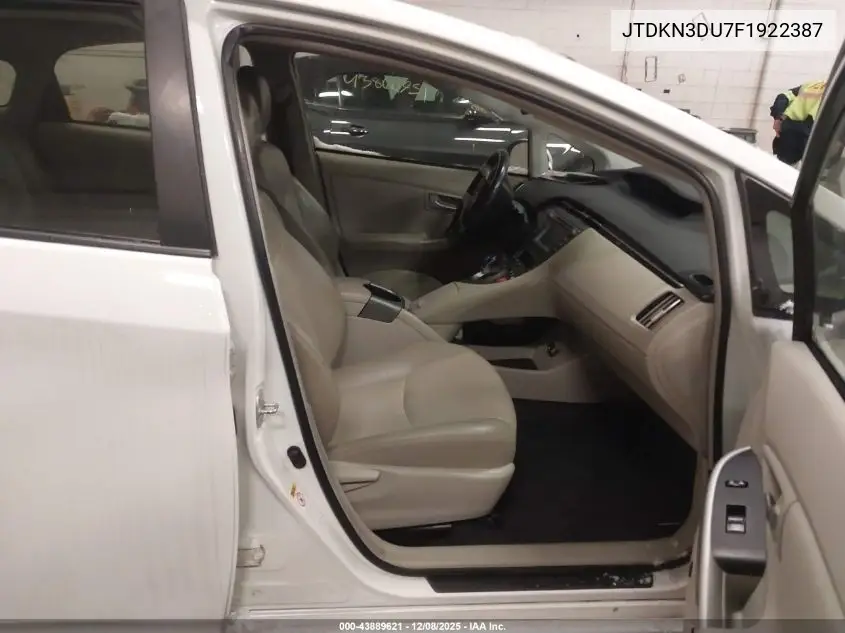 JTDKN3DU7F1922387 2015 Toyota Prius Four