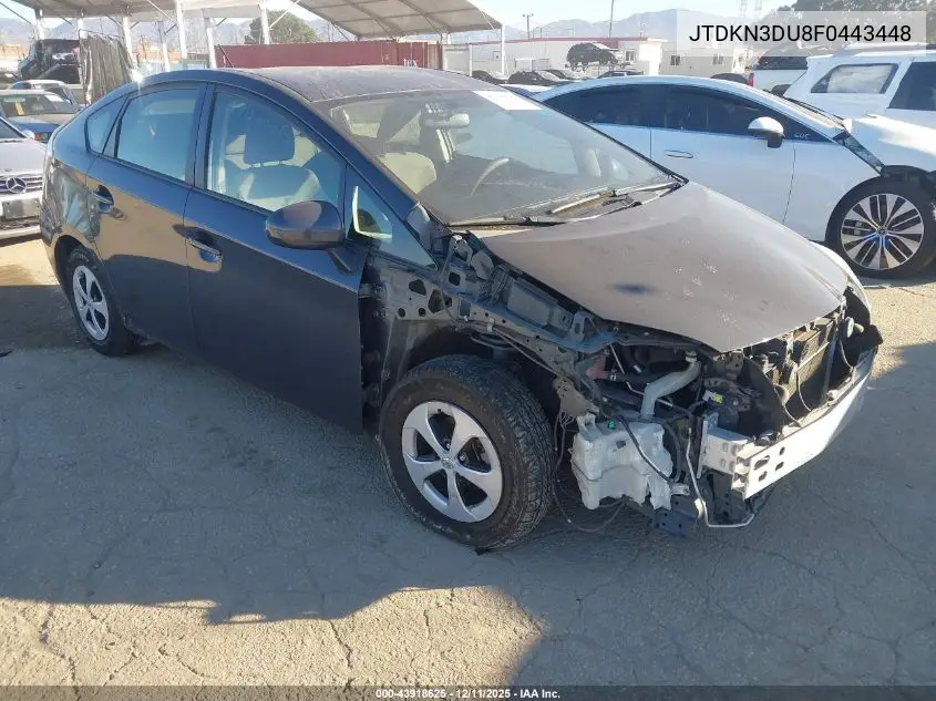 JTDKN3DU8F0443448 2015 Toyota Prius Two