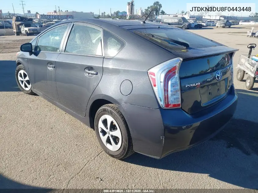 JTDKN3DU8F0443448 2015 Toyota Prius Two